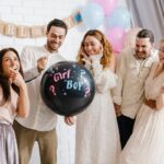 fête gender reveal famille amis