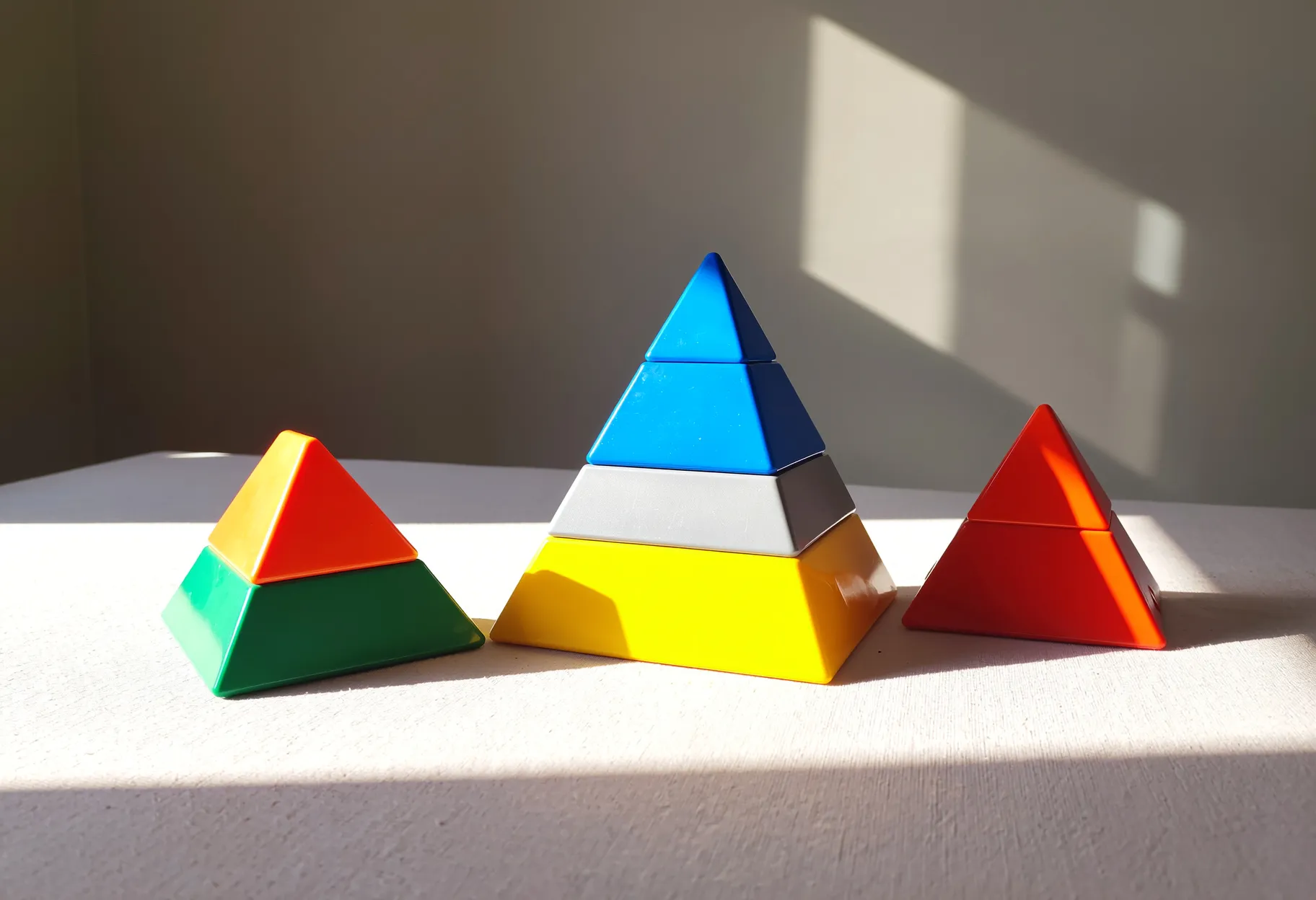 jouets d’éveil colorés adaptés aux enfants de 18 mois — pyramide à empiler