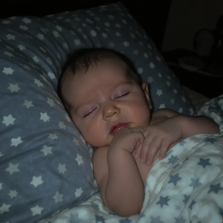un bébé qui pleure pendant son sommeil, fatigué