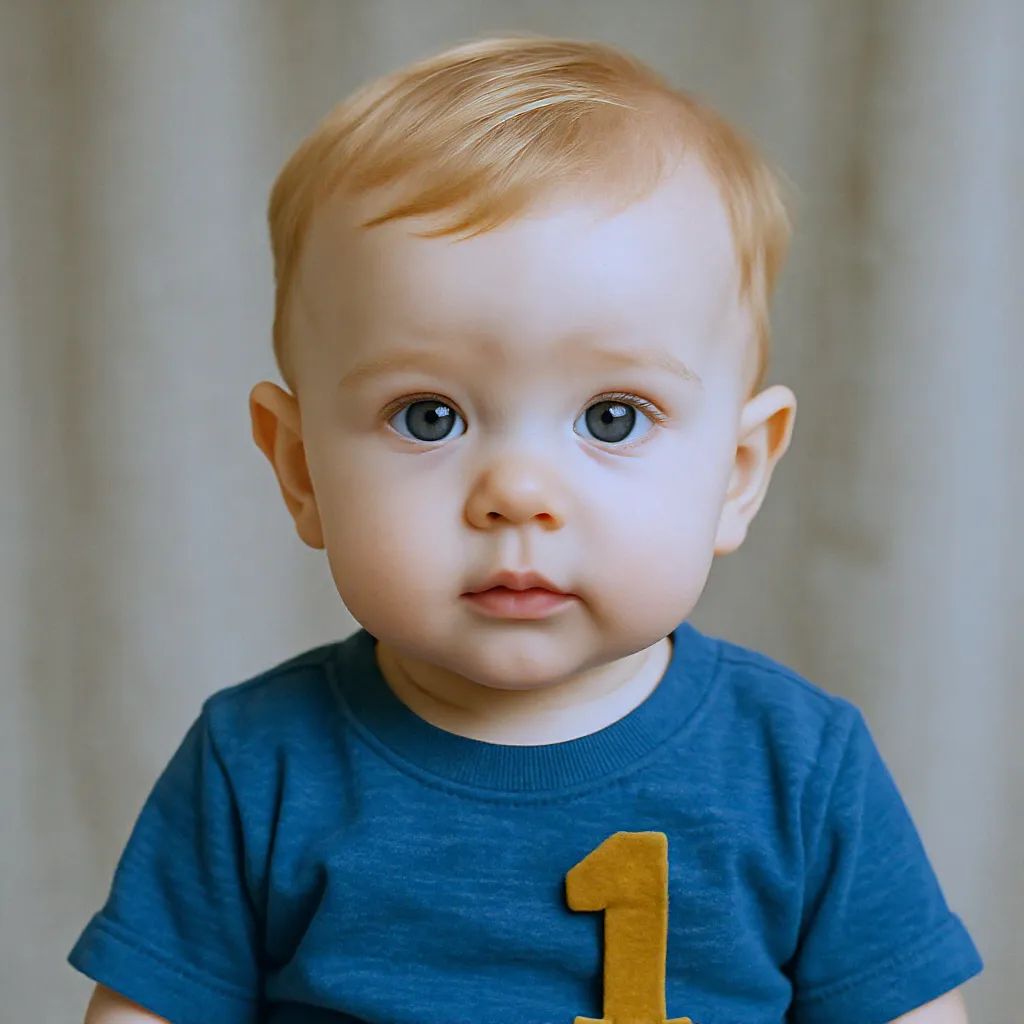 Coupe de cheveux bébé garçon 1 an avec mèches naturelles